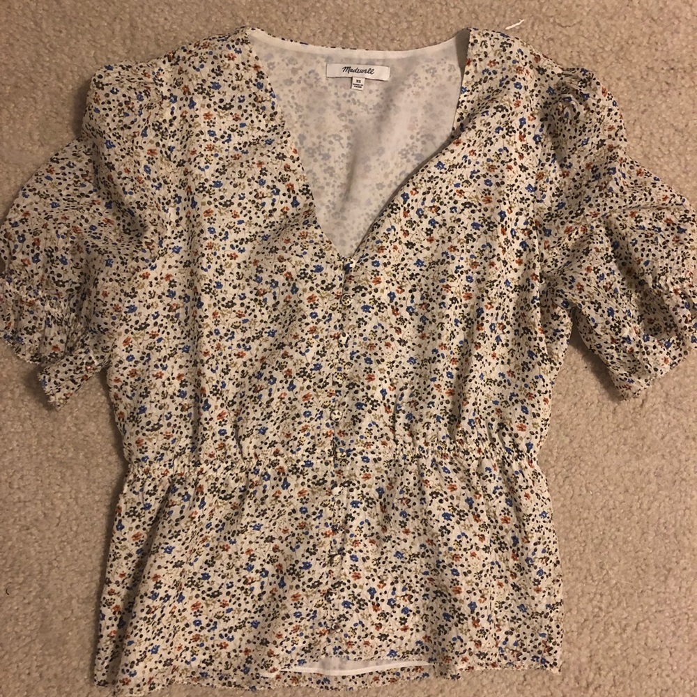 Madwell floral blouse